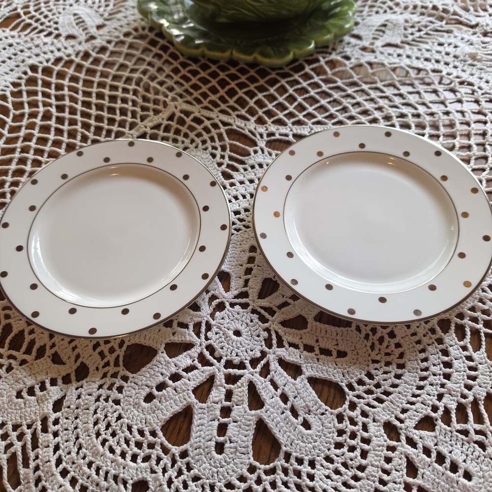 Kate Spade New York LENOX Larabee Road Lot Of 2 B&B/Dessert Plates Fine China